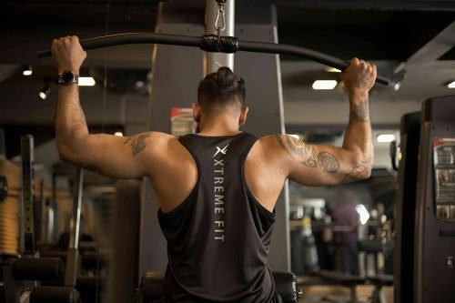 XF- Black Training Sando with Printed Logo