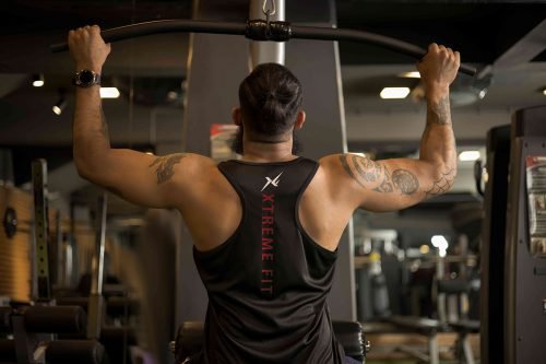 XF- Black Training Sando with Printed Logo